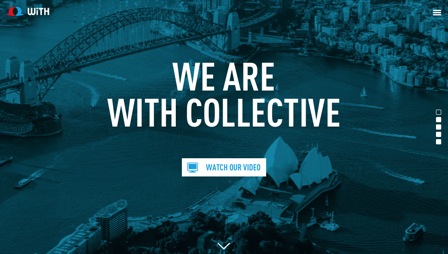 Screenshot of the WiTH Collective website