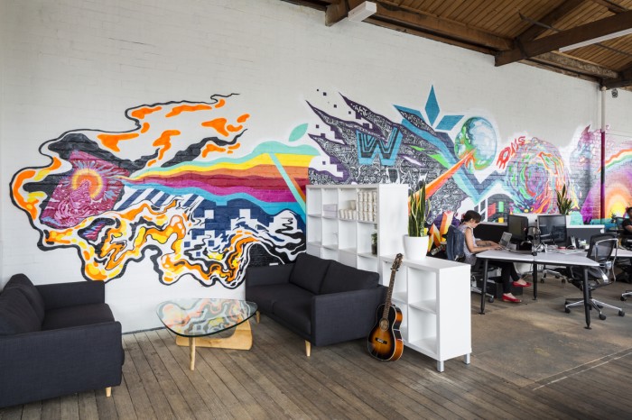 Inlight wall mural